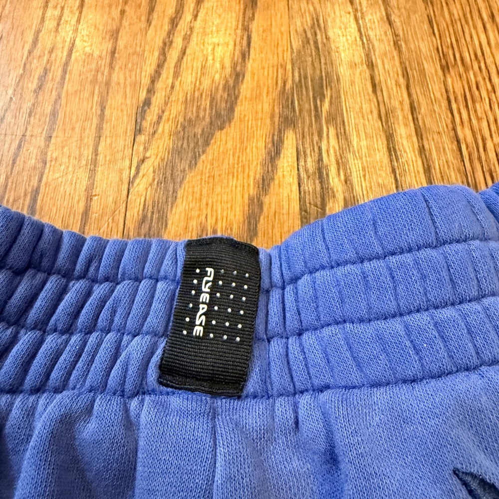 Nike FlyEase Sportswear Fleece Shorts Patch‎ Graphics Blue Kids Size Large - Picture 5 of 8